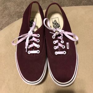 Maroon Platform Vans